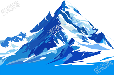 雪山插画设计元素