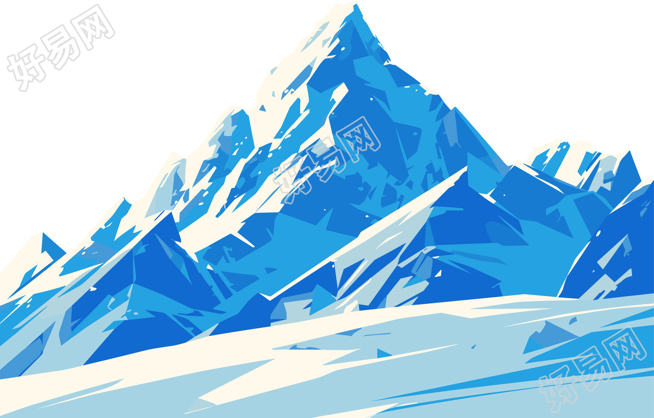 雪山透明背景素材