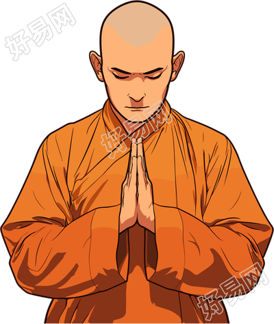 和尚简洁插图