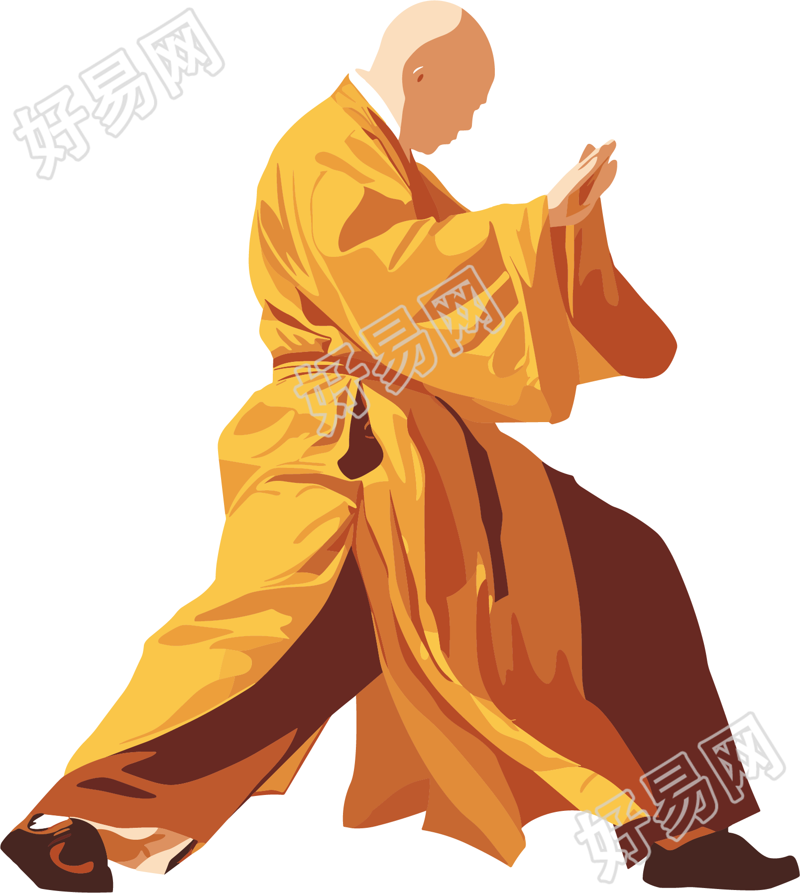 和尚高清质量插画
