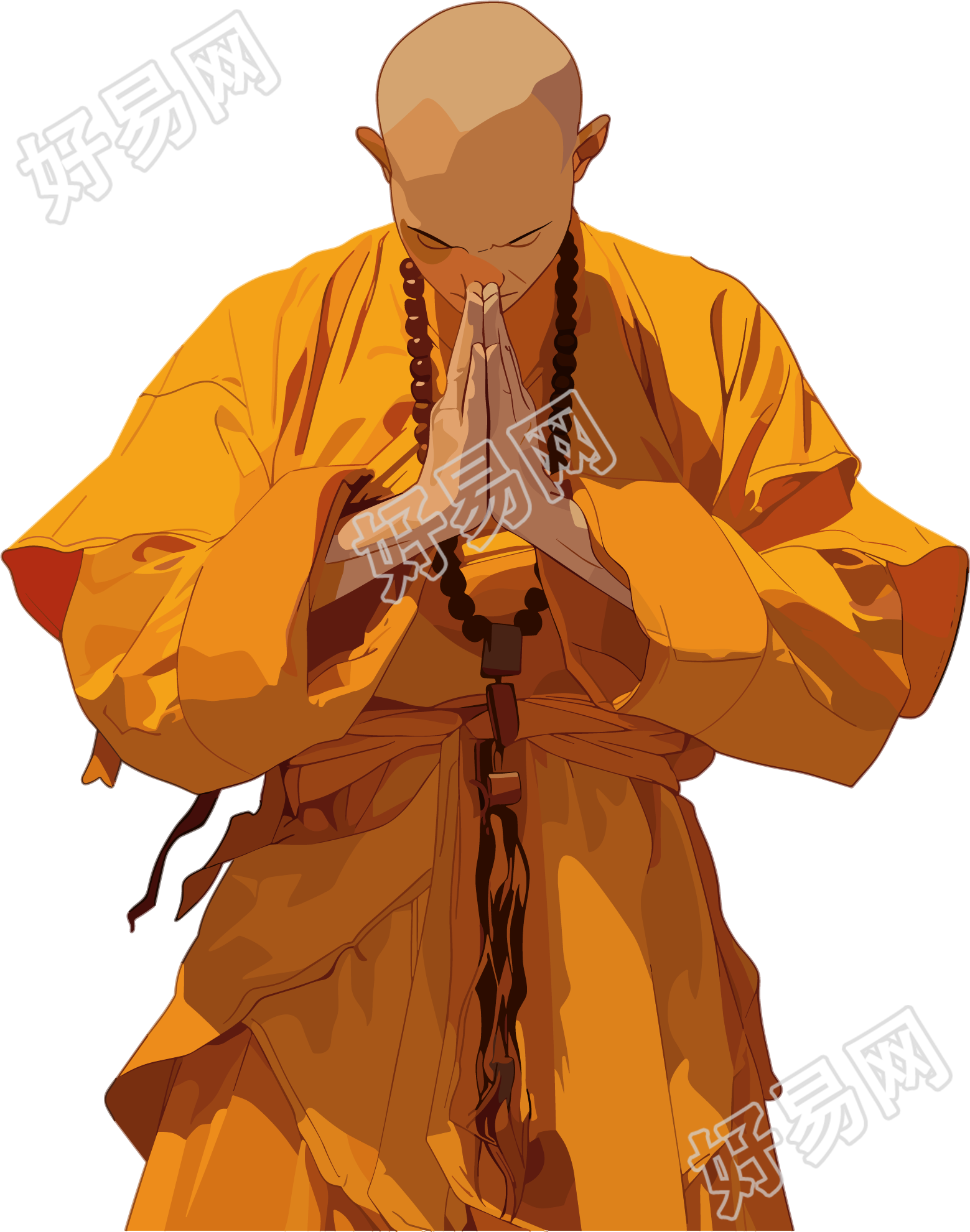 和尚可商用素材