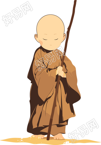 和尚简约创意设计元素