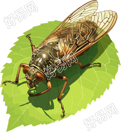 夏蝉图形素材