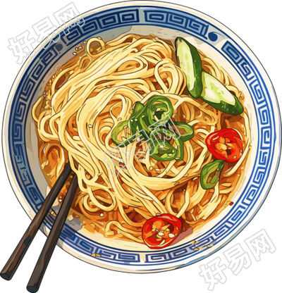 凉面透明背景素材