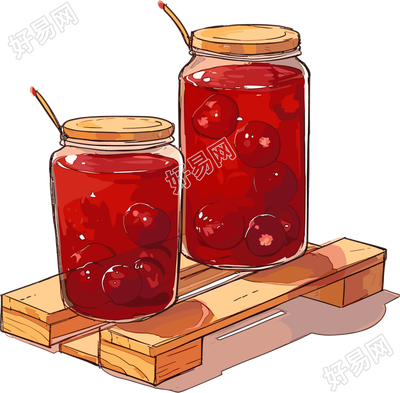 酸梅汤插图设计元素