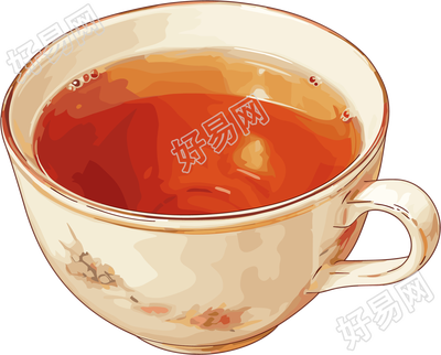 凉茶插画素材