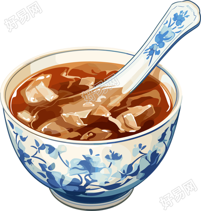 凉茶矢量插图