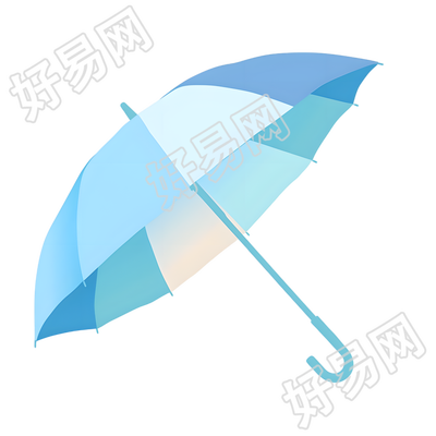 雷阵雨雨伞插画