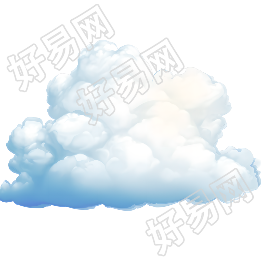 白云晴朗天气元素