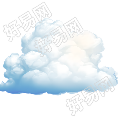白云晴朗天气元素
