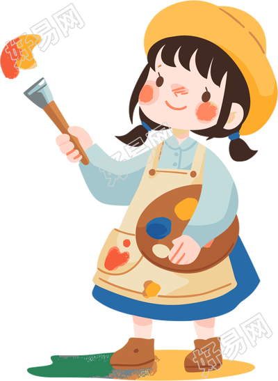 儿童绘画彩色插画