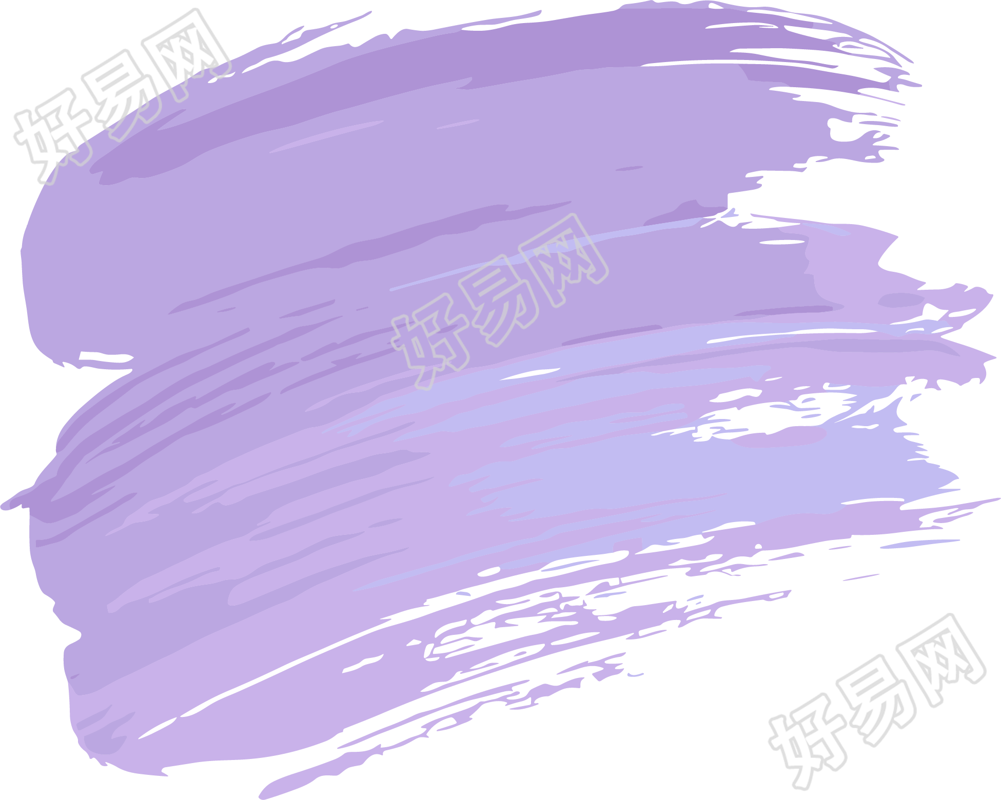 儿童绘画一抹颜料插画设计