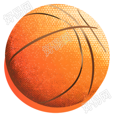 橙色篮球图标素材