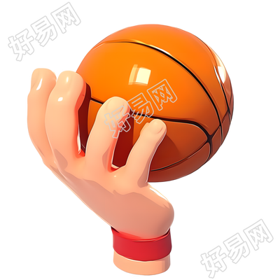 3D篮球透明背景插图