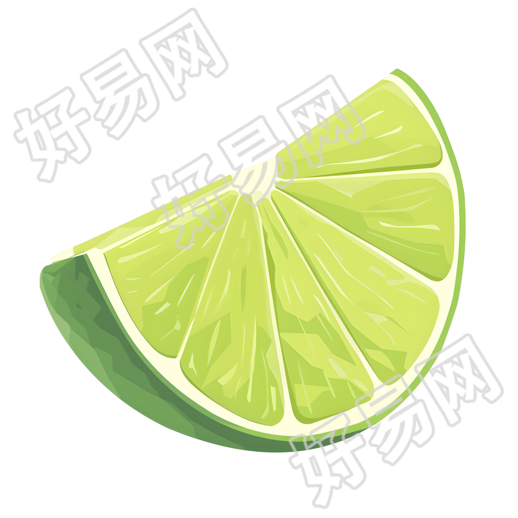 青柠夏天插画
