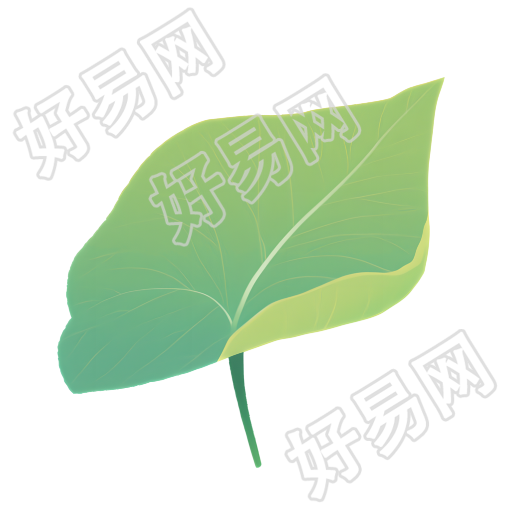 绿叶插画设计元素