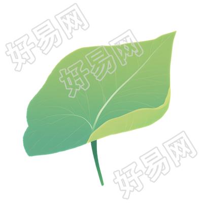 绿叶插画设计元素