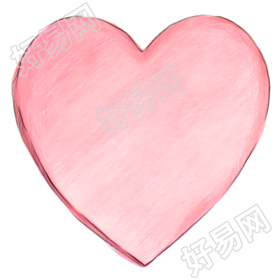 桃心透明背景插画