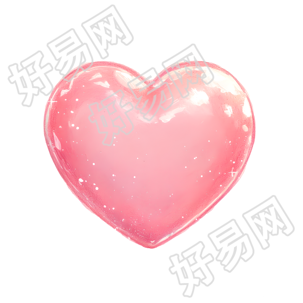 桃心商业插画