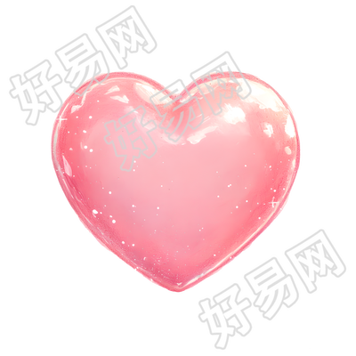 桃心商业插画