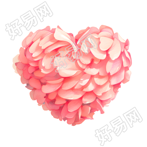 粉色桃心插图