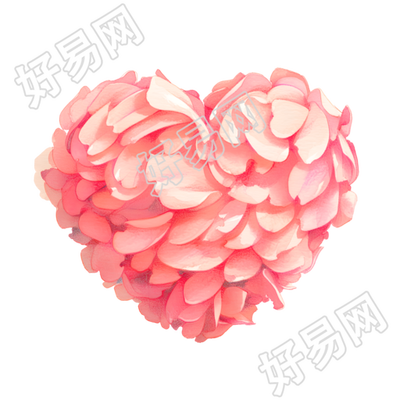 粉色桃心插图