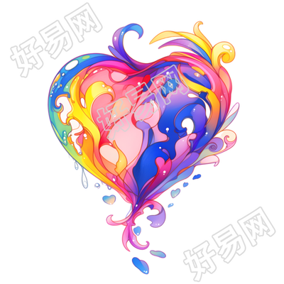 桃心图形素材