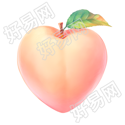 桃心创意桃子商用素材