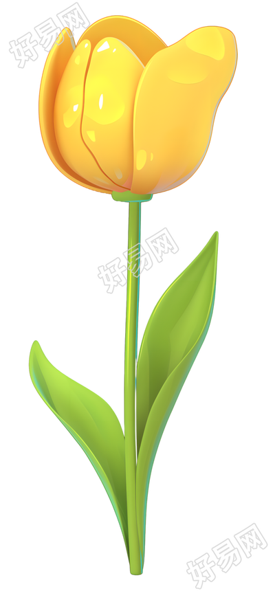 单支郁金香图形素材