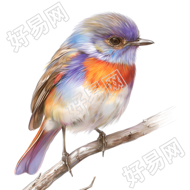 小鸟彩铅插图