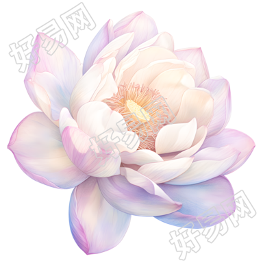 花朵彩铅插画