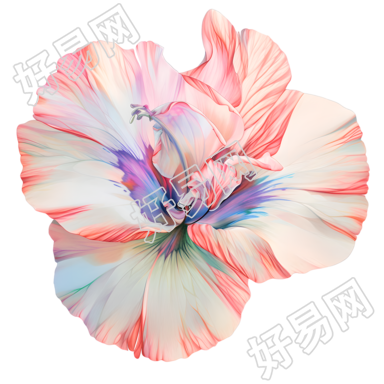 花朵彩铅元素