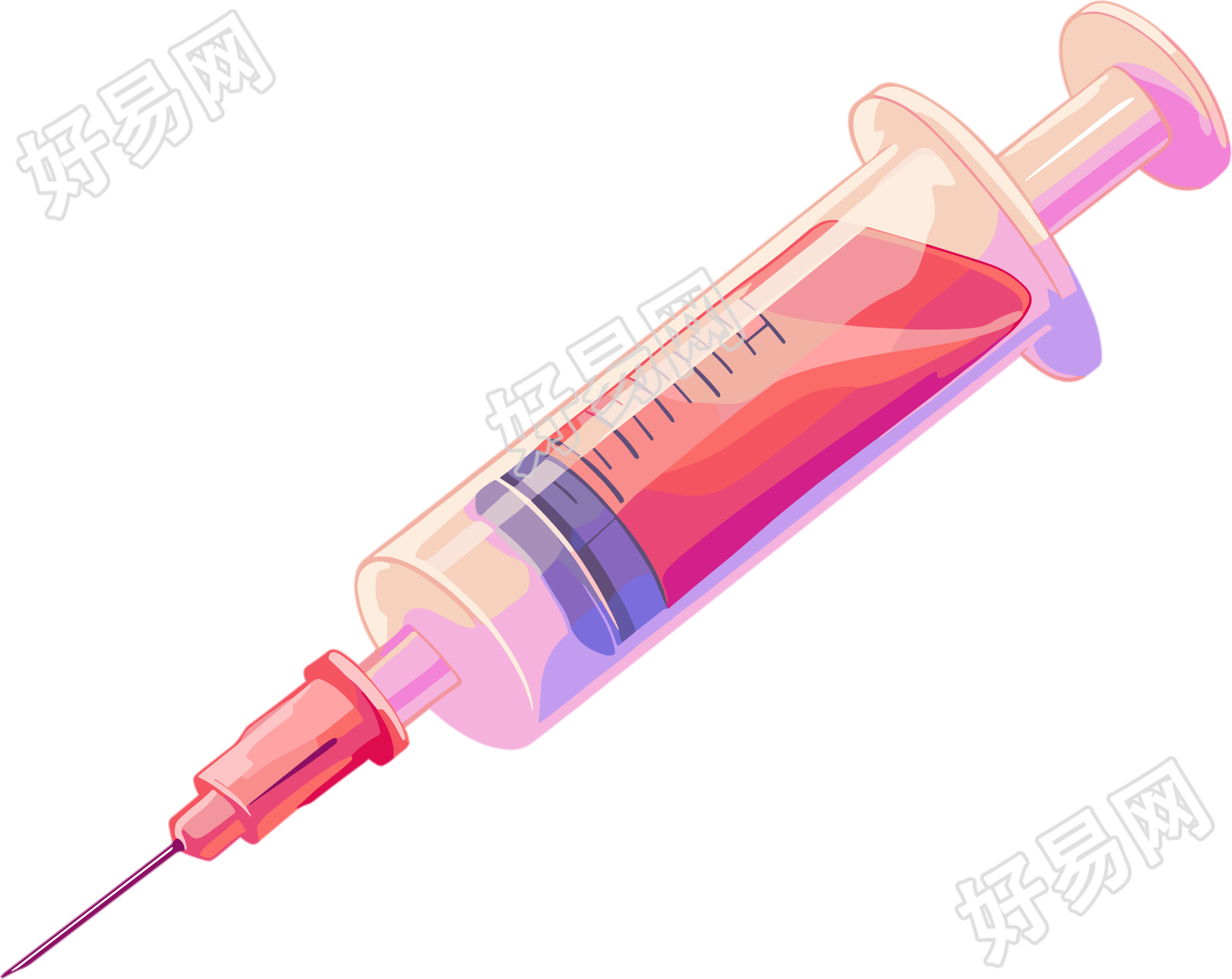 禁毒注射器插画设计元素