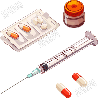 禁毒注射器矢量插图