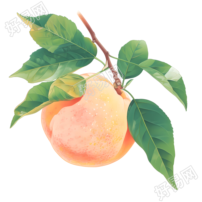 桃子商业设计元素