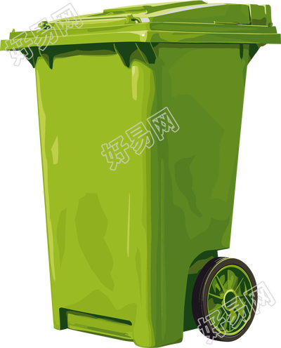 垃圾箱创意插画