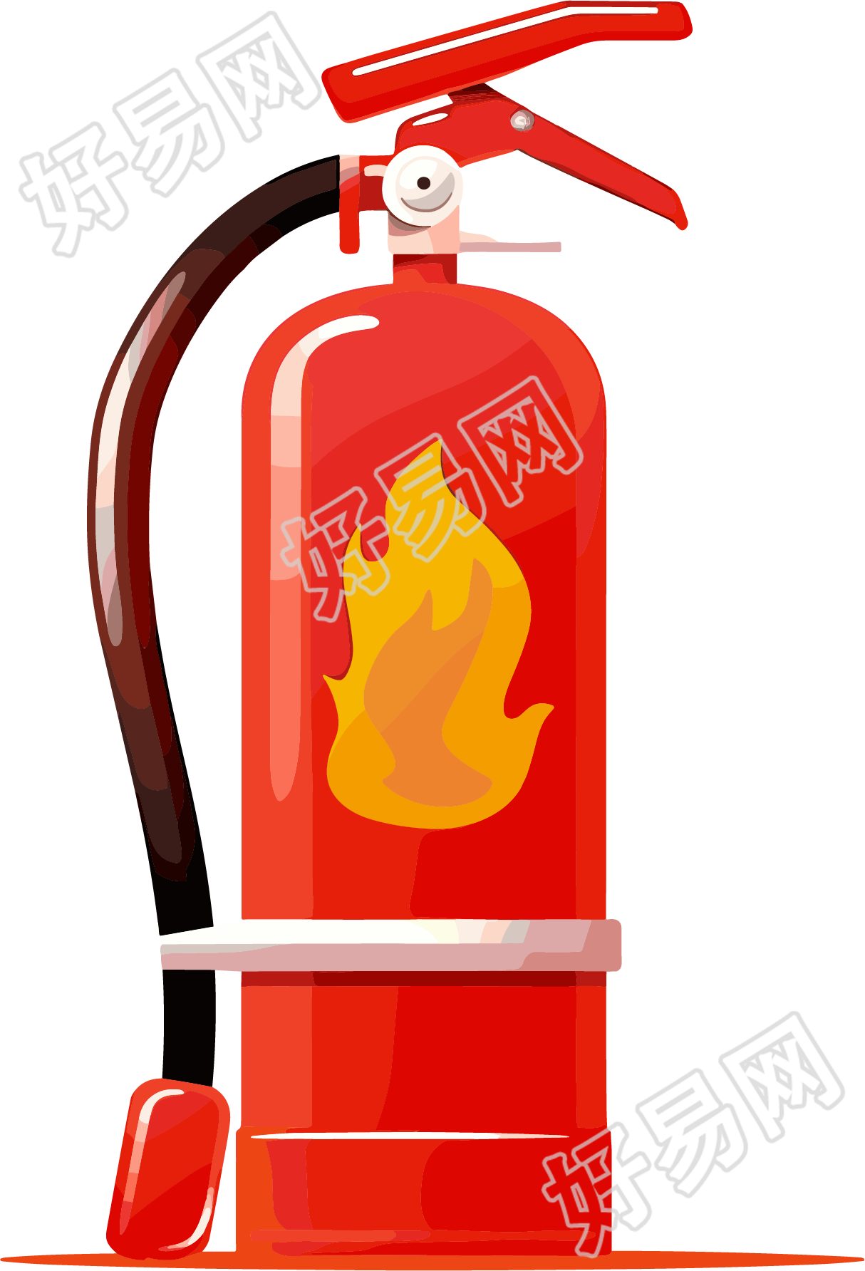 灭火器插画设计元素