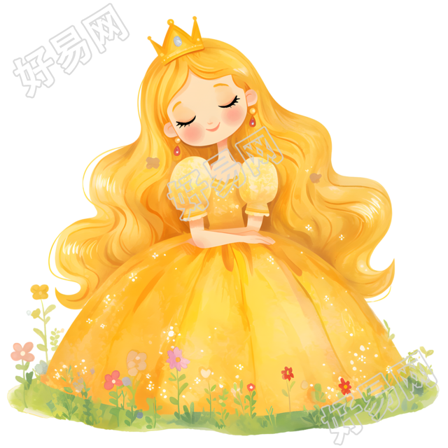 公主插画素材