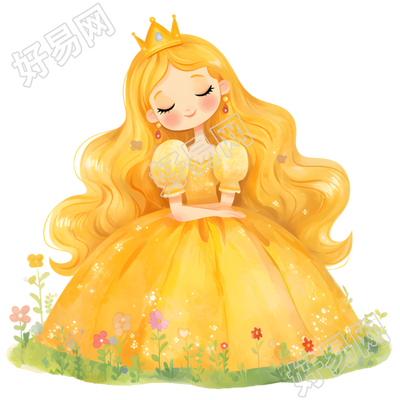 公主插画素材