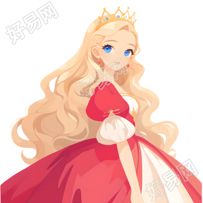 公主简洁唯美插图