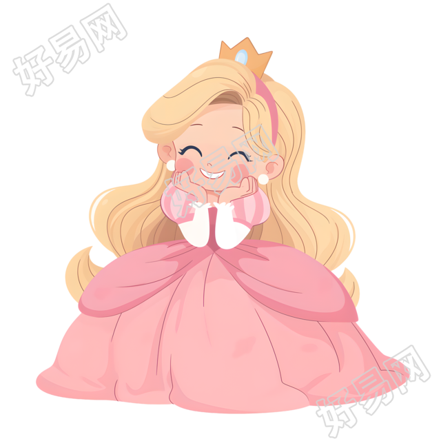 公主甜美微笑插图