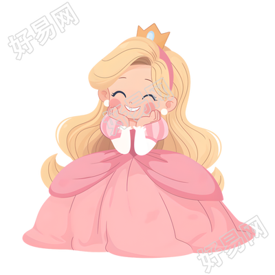 公主甜美微笑插图
