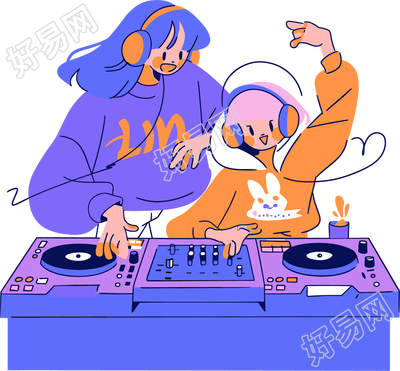 音乐节打碟插图