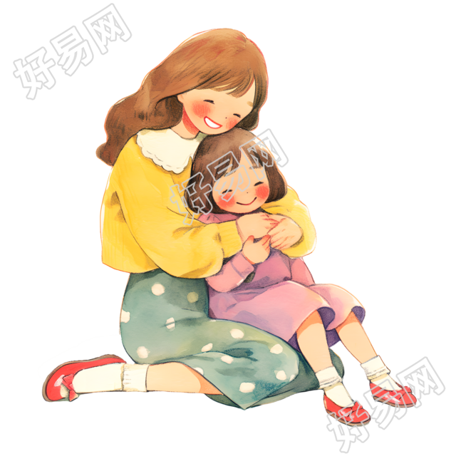 母女PNG商用素材