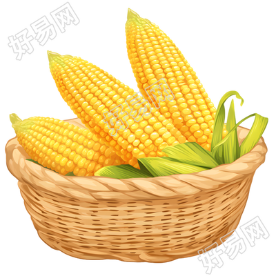 玉米矢量插图