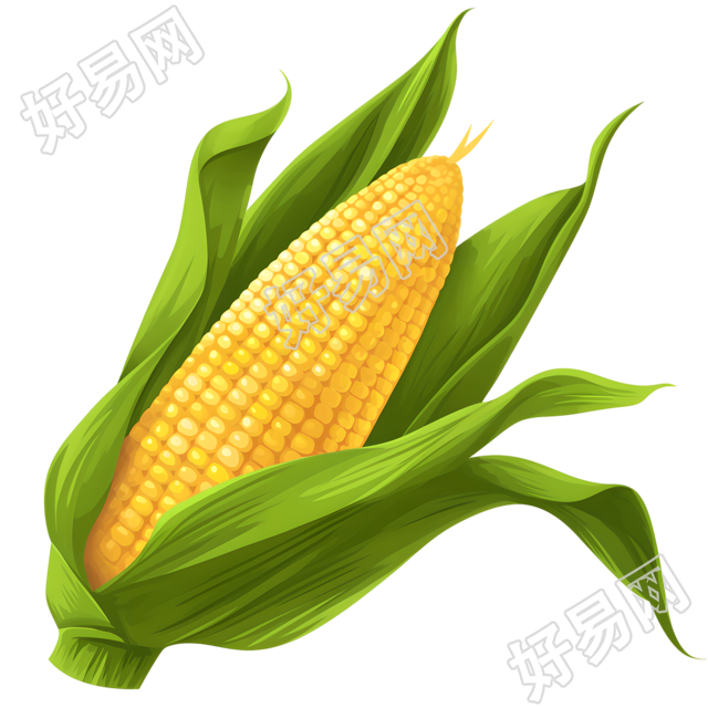 玉米高清插画