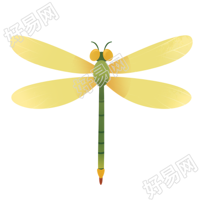 蜻蜓清新装饰元素
