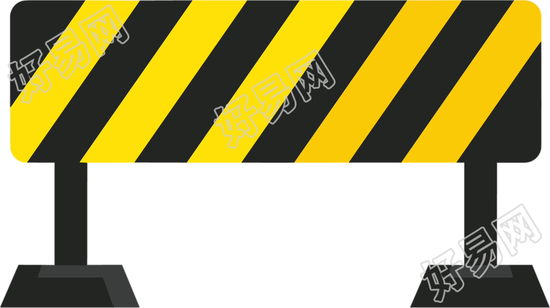 交通安全路障卡通素材