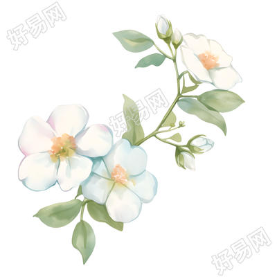 水彩植物高清图形素材