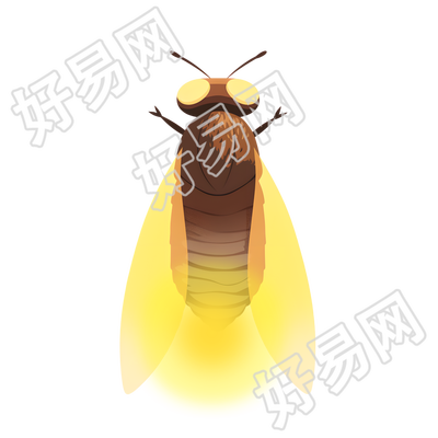 萤火虫插画素材